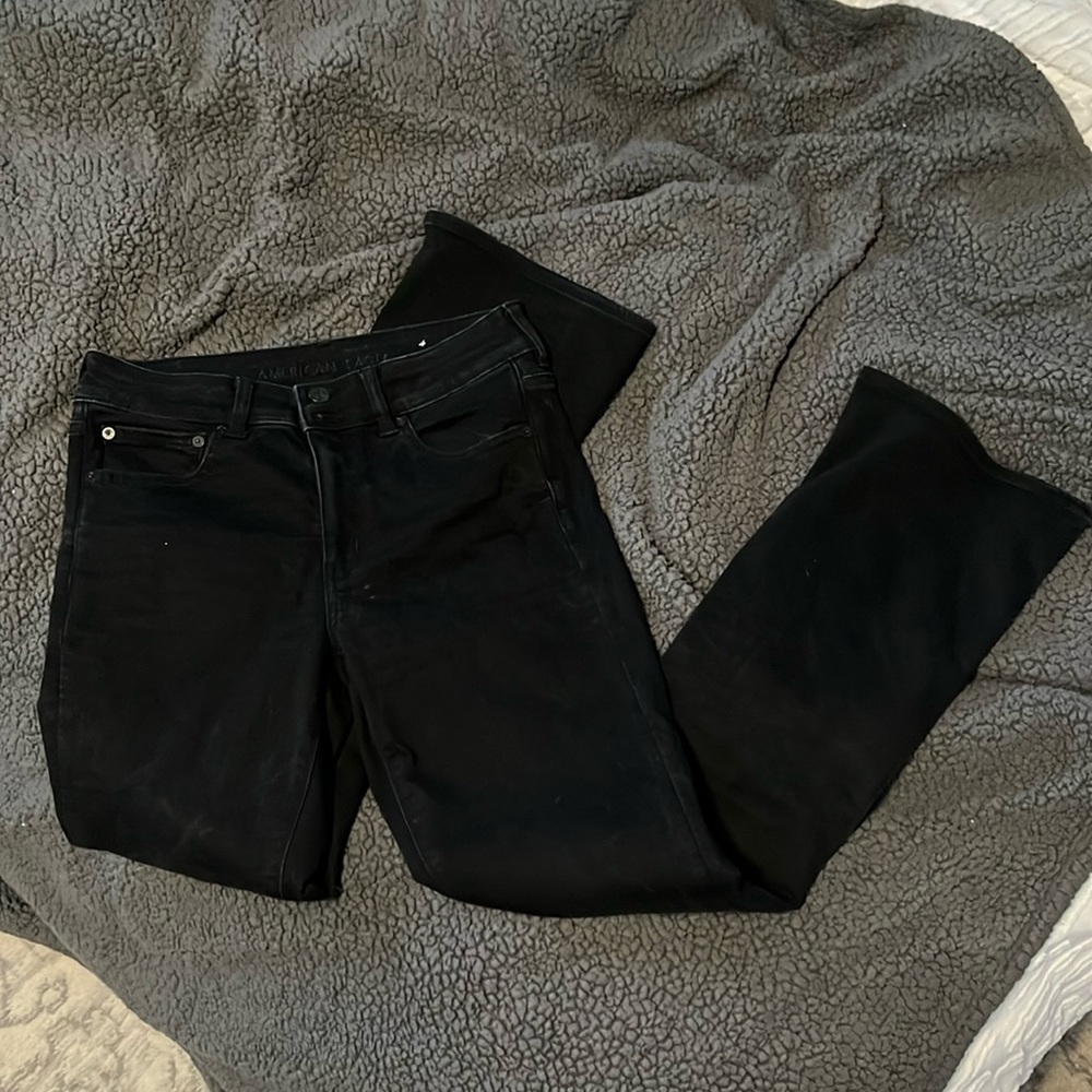 American Eagle High rise artist flare size 8